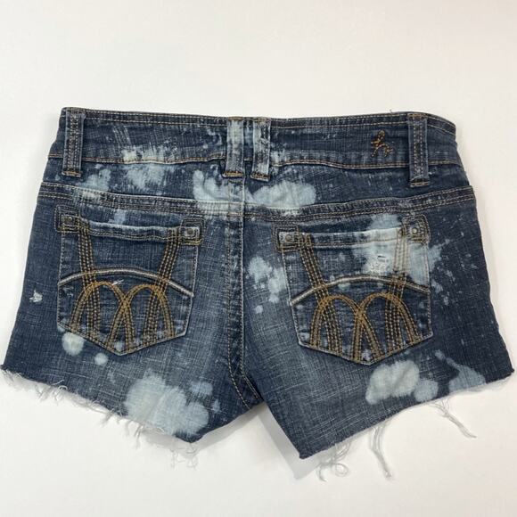 Hydraulic Custom Bleached Distressed Shorts Sz 3 - Picture 2 of 6